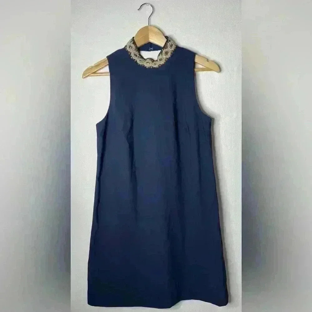 Lilly Pulitzer Brandi Stretch Shift Dress True Navy Size 0 NWOT - Picture 2 of 9